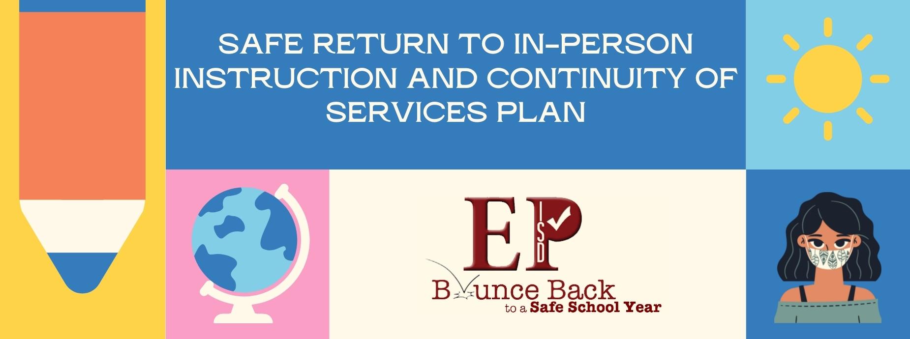 Bounce Back to a safe school year banner