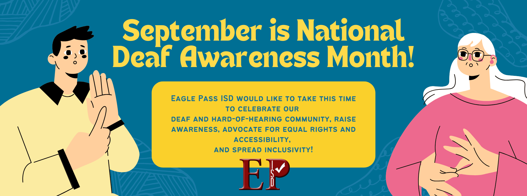 National Deaf Awareness Moth banner