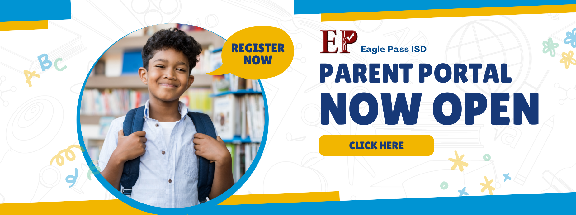 Parent Portal now open banner