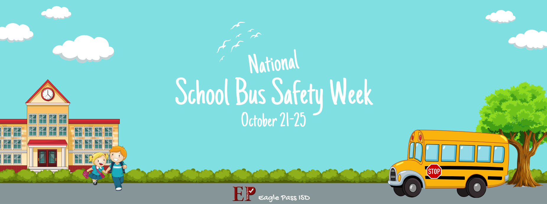 National School Bus Safety Week banner